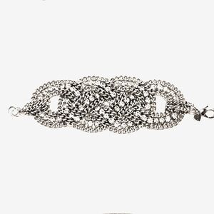 Silver & Crystal Stella & Dot Formal Bracelet